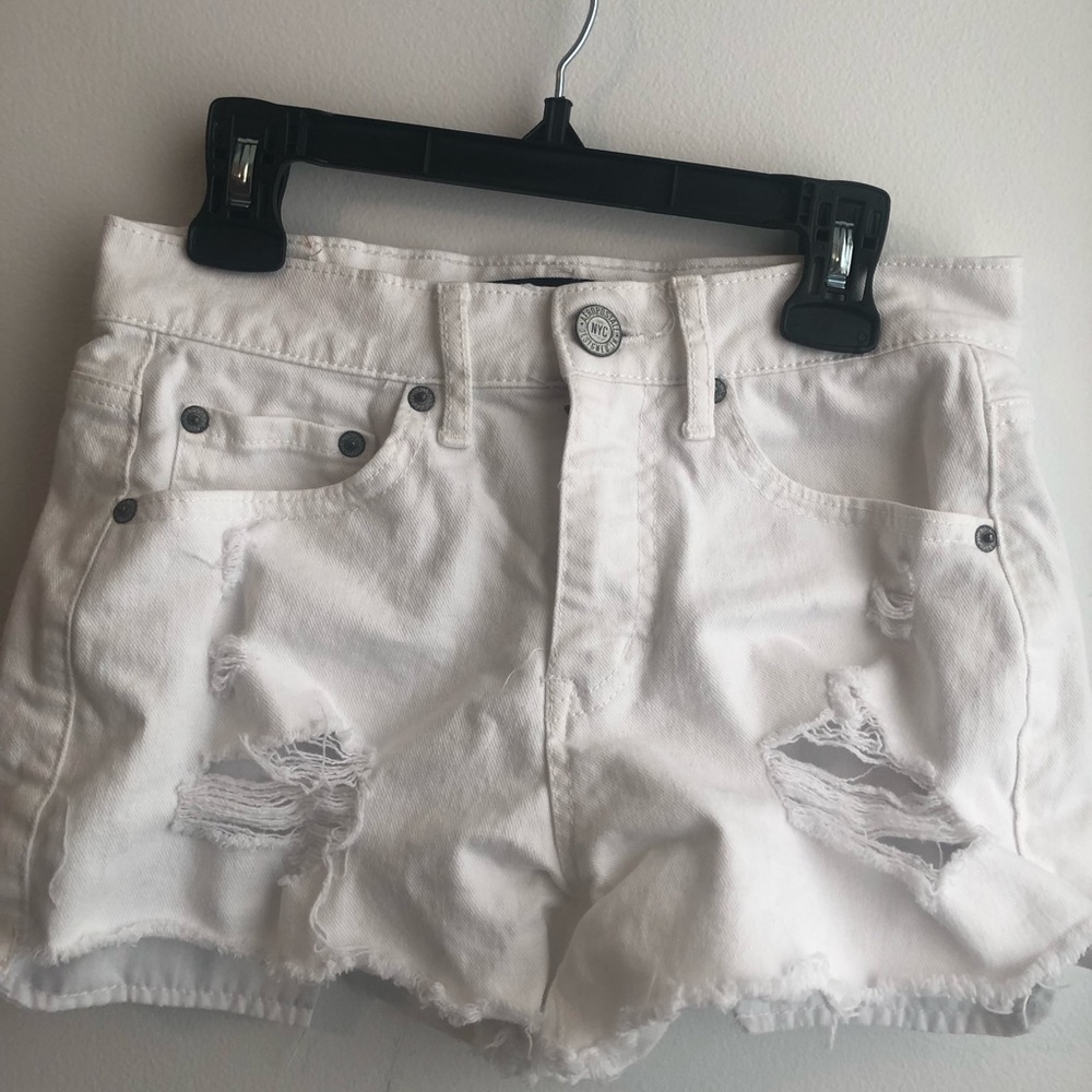 Aeropostale High Waisted Shorty White Shorts